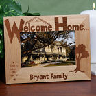 Welcome Home Personalized Wood Picture Frame